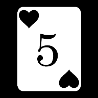 card-5-hearts icon