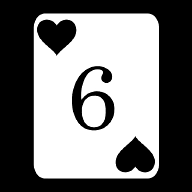 card-6-hearts icon
