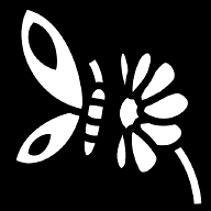 butterfly-flower icon