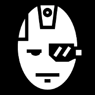 cyborg-face icon