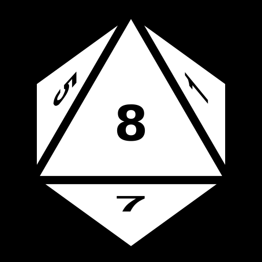 dice-eight-faces-eight icon