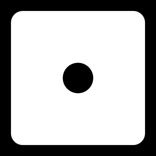 dice-six-faces-one icon