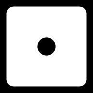 dice-six-faces-one icon