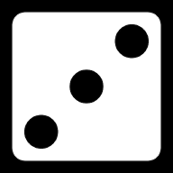 dice-six-faces-three icon
