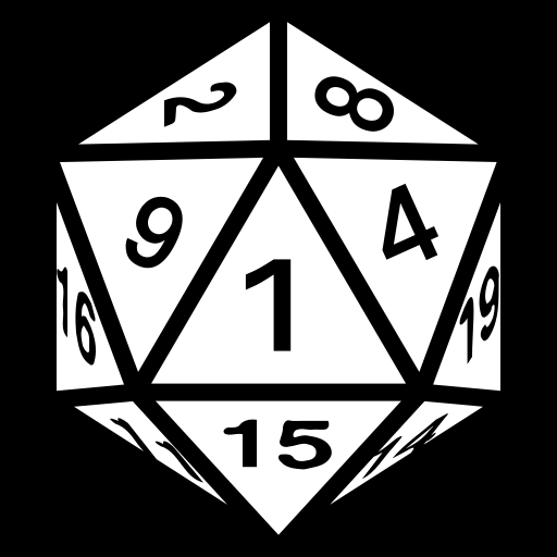 dice-twenty-faces-one icon