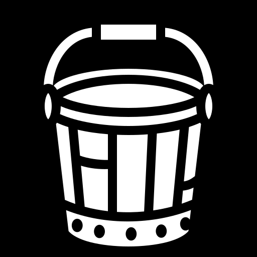 empty-wood-bucket-handle icon