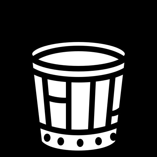 empty-wood-bucket icon