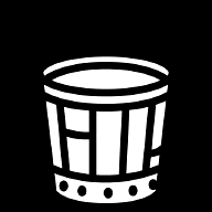 empty-wood-bucket icon