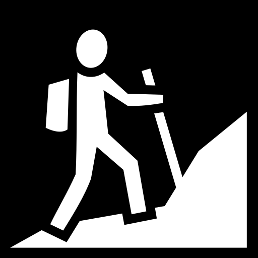 hiking icon