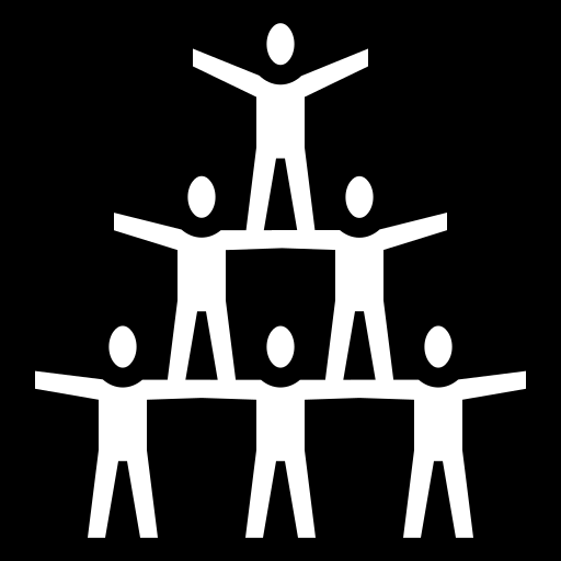 human-pyramid icon