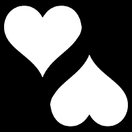 opposite-hearts icon