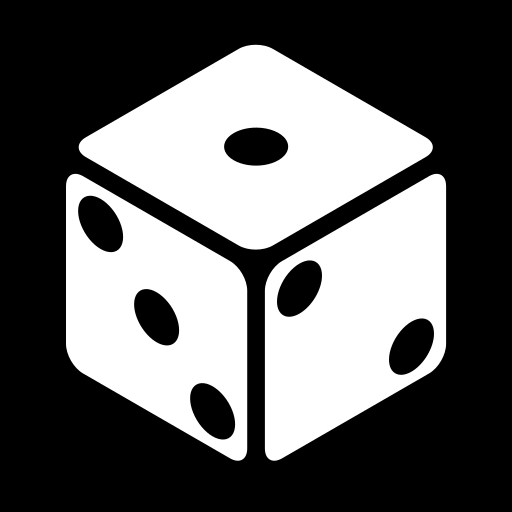 perspective-dice-six-faces-one icon