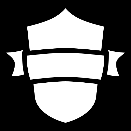 ribbon-shield icon