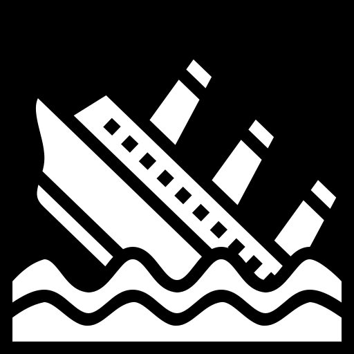 sinking-ship icon