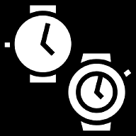 time-synchronization icon