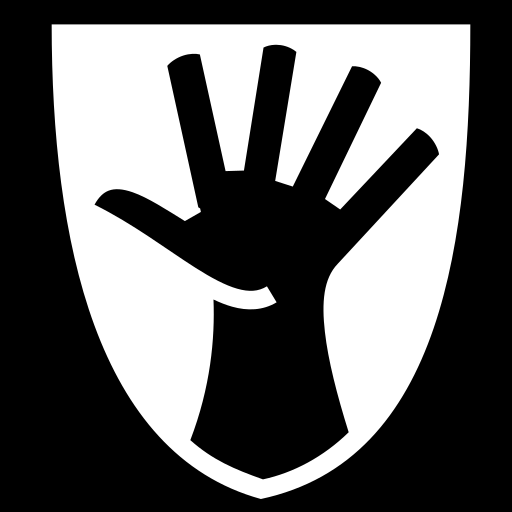 black-hand-shield icon