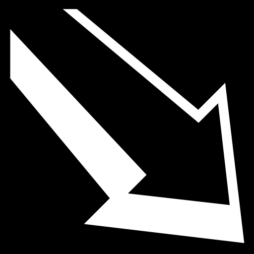 bottom-right-3d-arrow icon