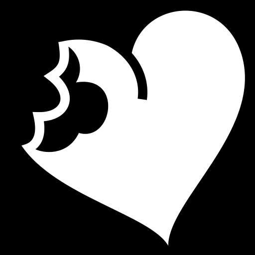 chewed-heart icon