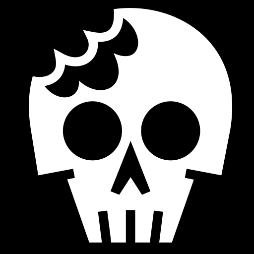 chewed-skull icon