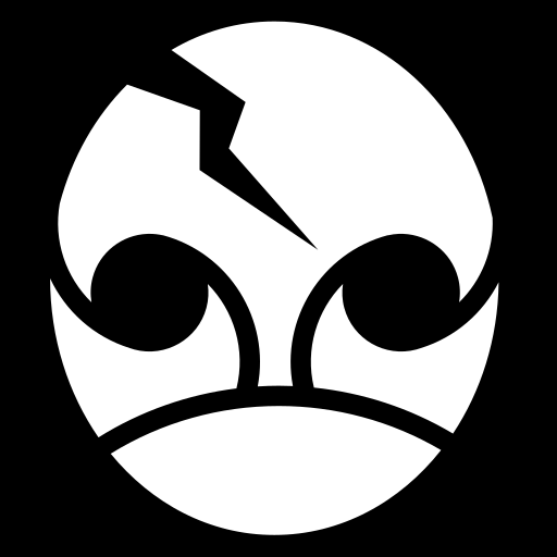 cracked-mask icon