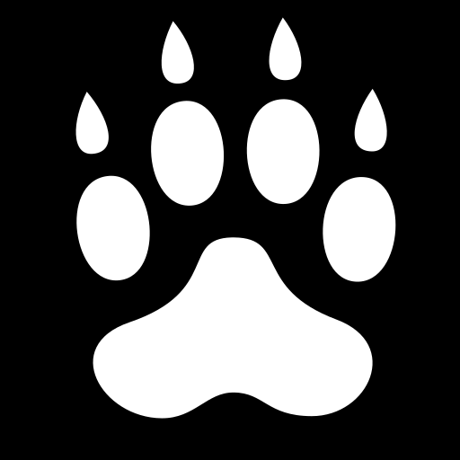 flat-paw-print icon