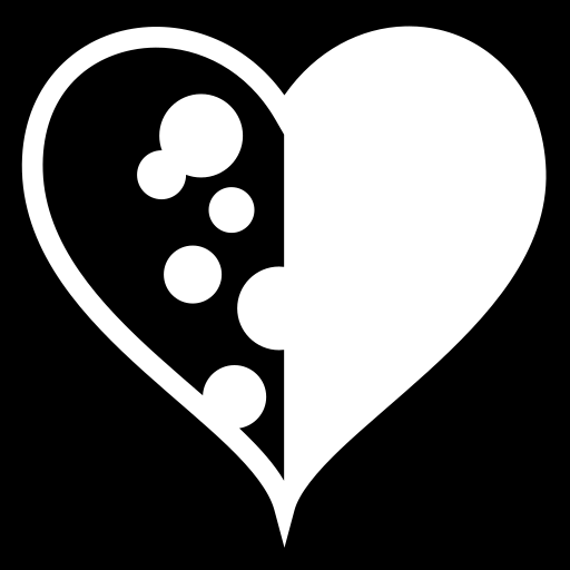 half-heart icon
