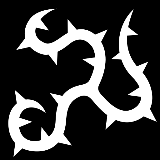 light-thorny-triskelion icon