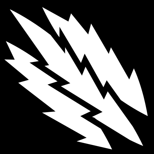 lightning-slashes icon