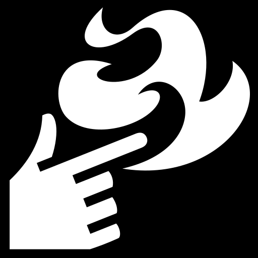 smoking-finger icon