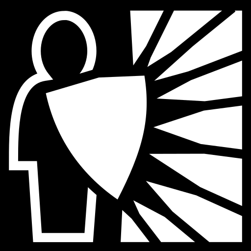 surrounded-shield icon