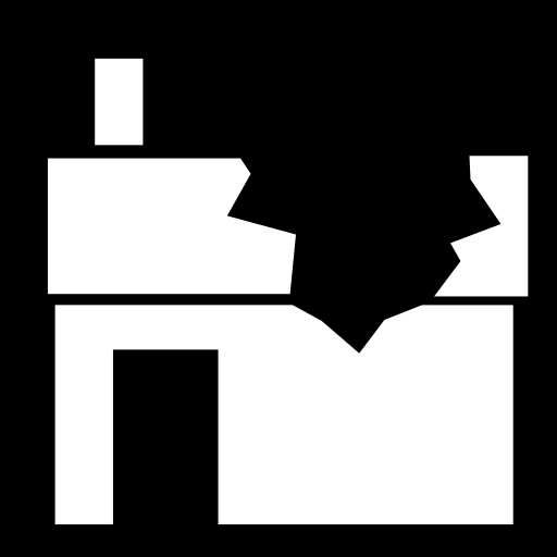 damaged-house icon